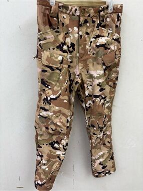 Security technology desert camo waterproof fleece lined cargo pants adult medium
